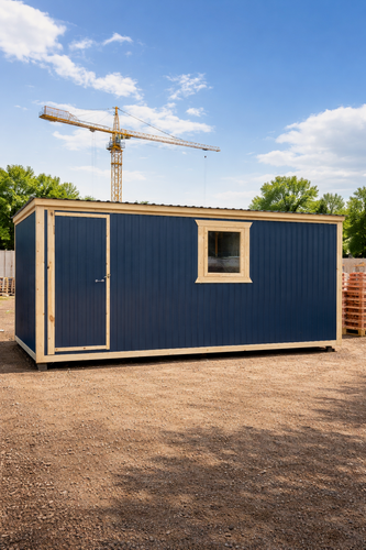 Изображение товара Бытовка утепленная готовая для дачи ГК Строй, 6x2,3м, утепленная, дерево/металл, модульная конструкция