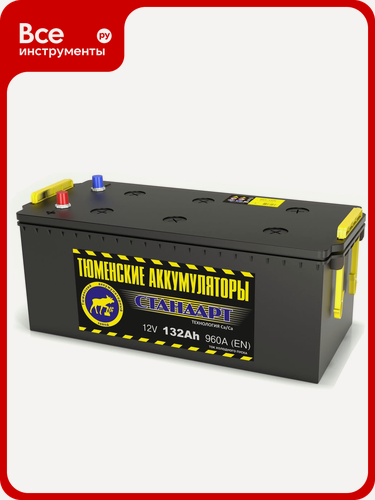 Изображение товара Аккумуляторная батарея TYUMEN BATTERY Тюмень TNS132.3 для авто, кальциевая технология, влажная конструкция