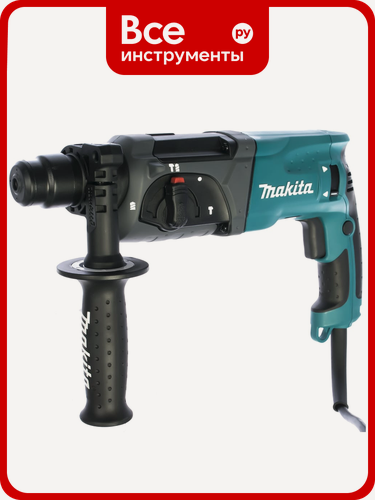 Изображение товара Перфоратор Makita HR2470 с мощностью 780 Вт, частотой ударов до 4500 уд/мин и режимом долбления для профессионального ис