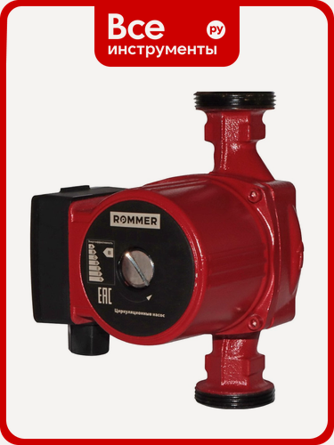 Изображение товара Циркуляционный насос ROMMER 25/80-180 RCP-0002-2581801 RG0090BRVGR7HS чугунный, центробежный, влагоустойчивая защита