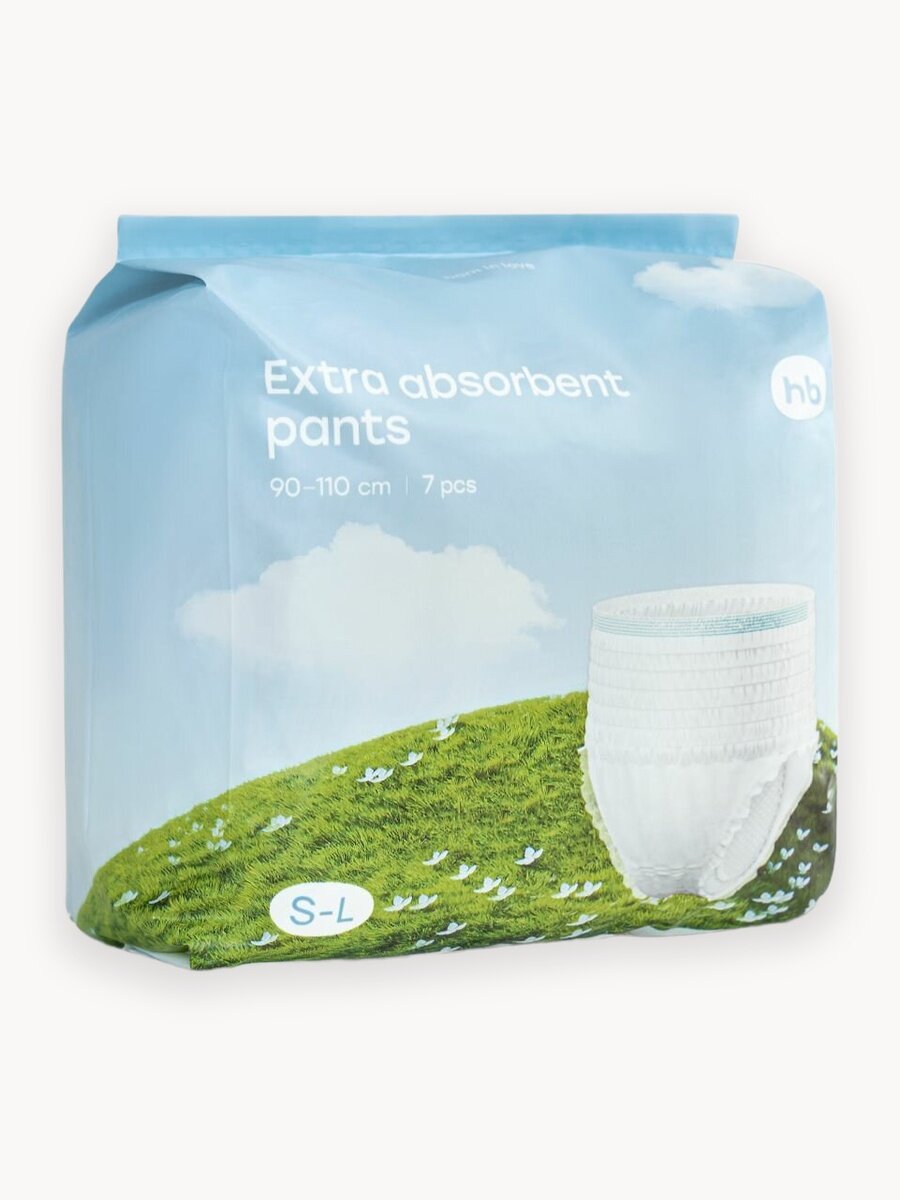 21017, Послеродовые трусы Happy Baby одноразовые, из нетканого материала, стерильные, S-L 7 шт.