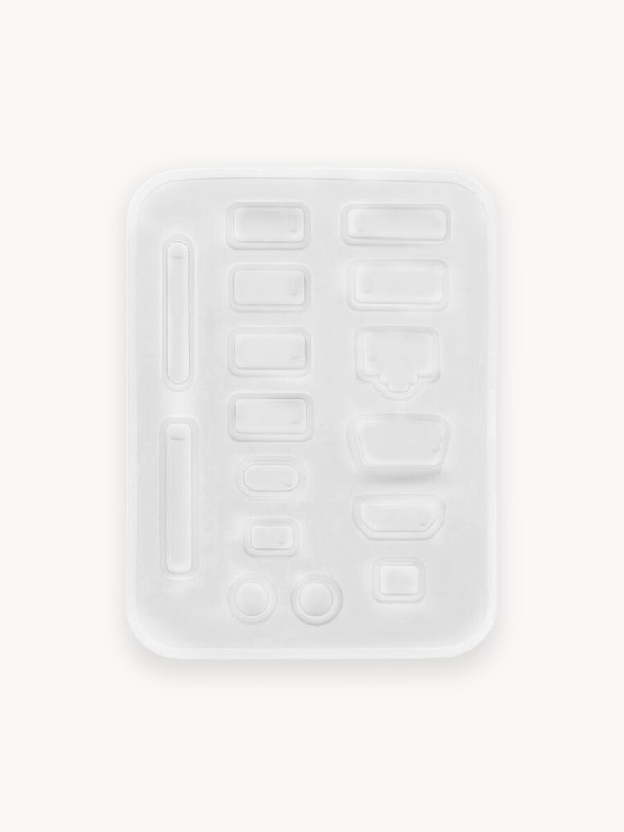 Заглушки для портов ноутбука от пыли силиконовые, набор, 16 шт, прозрачные противопыльники