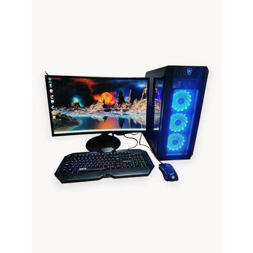 Компьютер для игр и учебы intel i716GBSSD-512GМонитор 24 158000₽