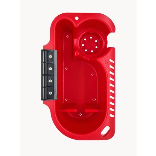 Органайзер на ликтрос в лодку ПВХ красный с чёрным креплением