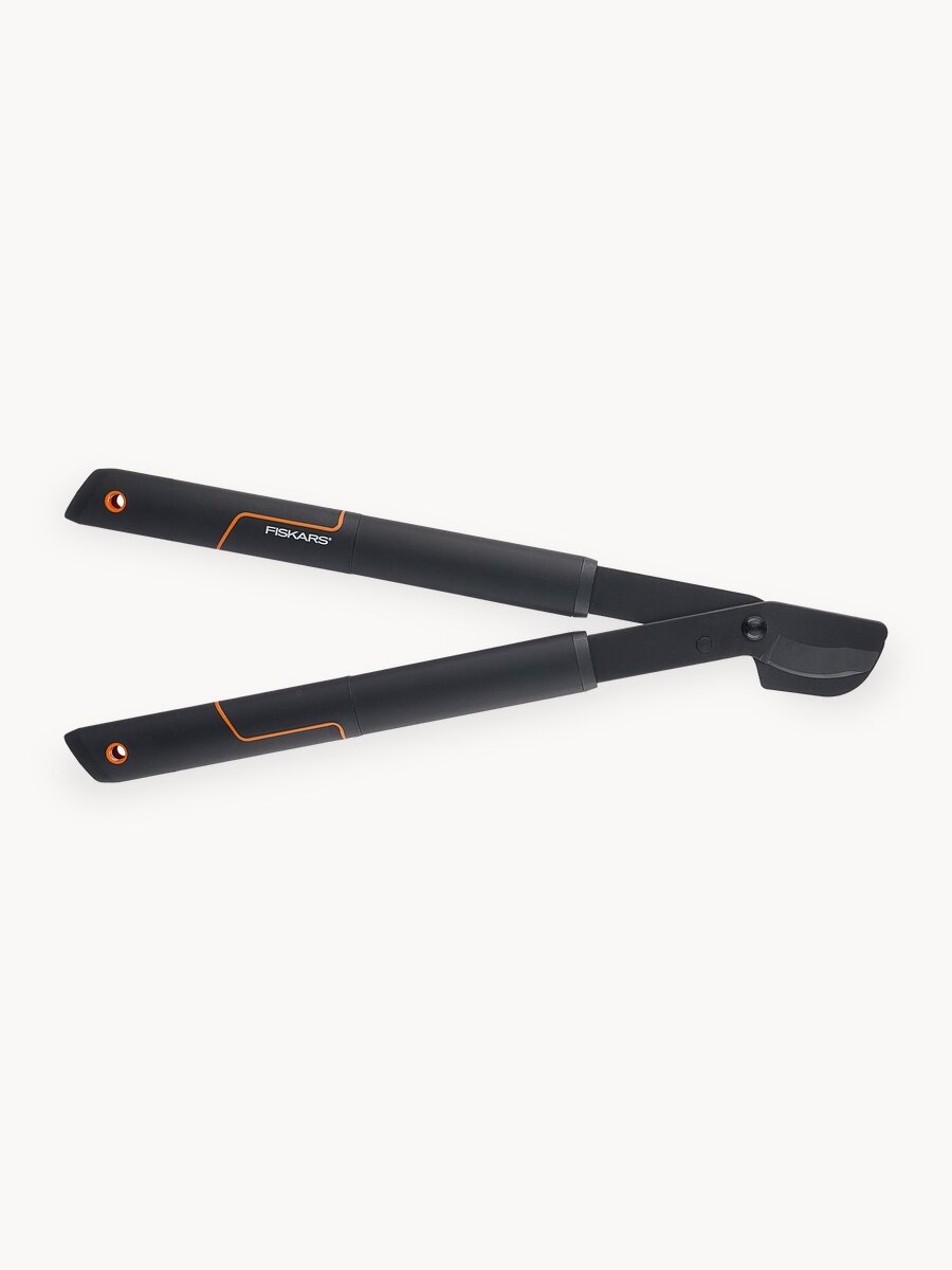 Сучкорез садовый FISKARS L28 SingleStep плоскостной 112160, с силовым механизмом, длина 49.5 см