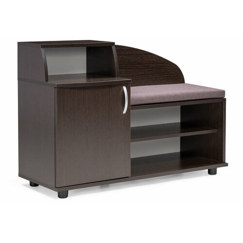 Тумба для обуви с сиденьем KAPIOVI MILIA, венге