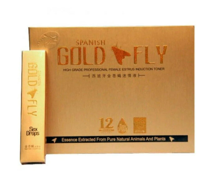 Для женщин Золотая Шпанская Мушка Spanish Gold Fly 12 шт