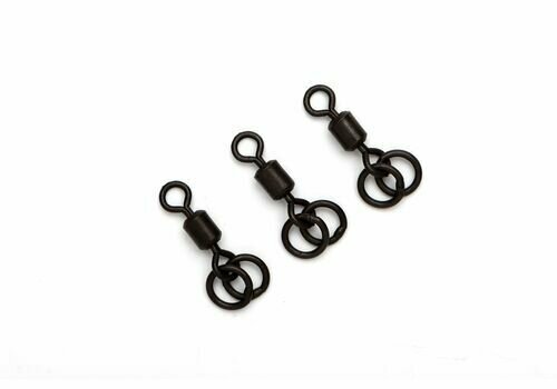 Вертлюжки с двумя кольцами Carptoday Tackle Double Ring Swivels, снасти для рыбалки, карповая рыбалка, карповые монтажи — фото 2