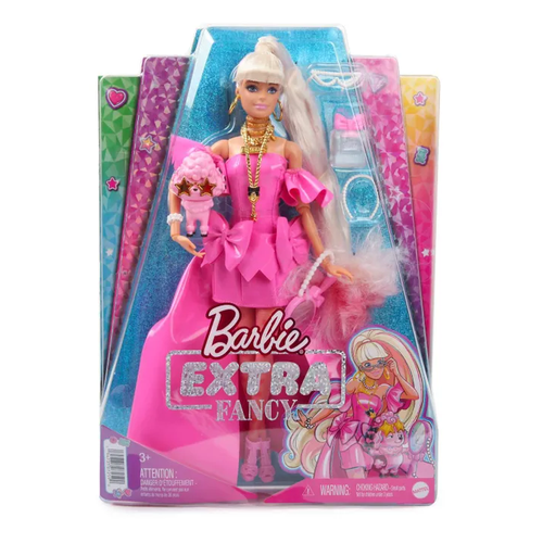 Кукла Barbie Экстра в розовом платье 57138441 куклы с нарядами барби 3