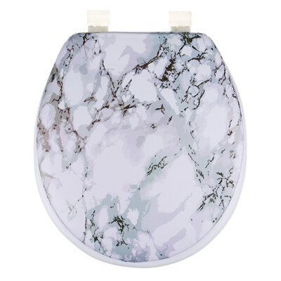 фото Vetta сиденье для унитаза пвх, поролон, 39x36см, мрамор сер