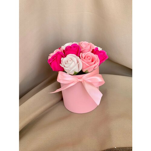 Букет из 11 мыльных роз цветы розы