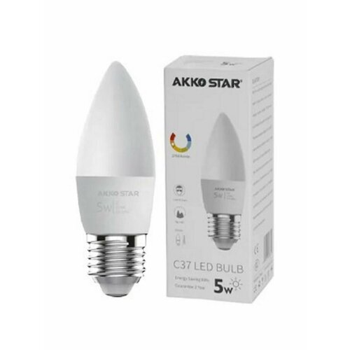 Светодиодная (LED) лампа C37 5W-E27 (4000K/6500K)