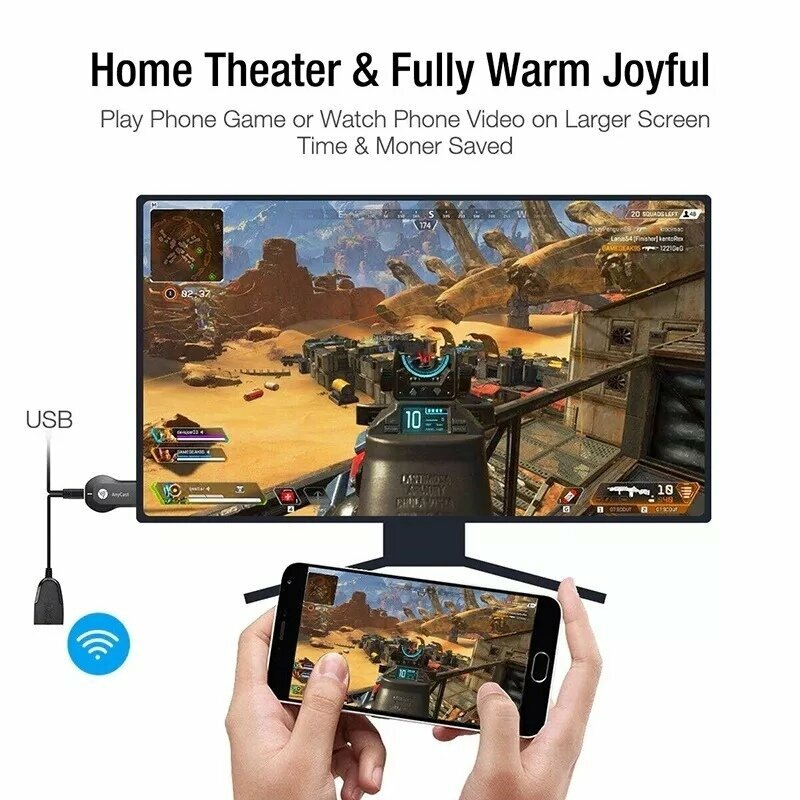 WiFi ресивер AnyCAST M9 Plus, WiFi в HDMI — фото 15