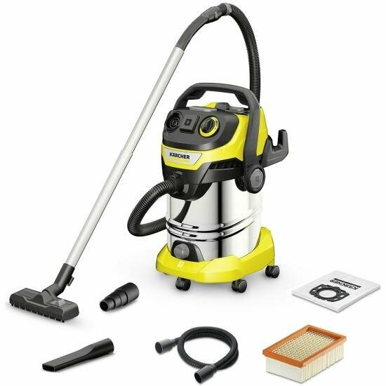 Строительный пылесос Karcher WD 6 P S V-30/6/22/T 1300Вт (1.628-360.0) желтый