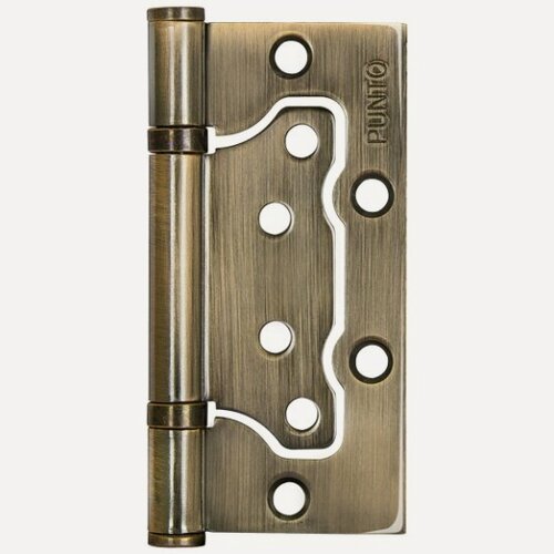 Изображение товара Петля универсальная без врезки Punto IN4200W AB (200-2B 100x2,5) бронза, (2ШТ/упак)