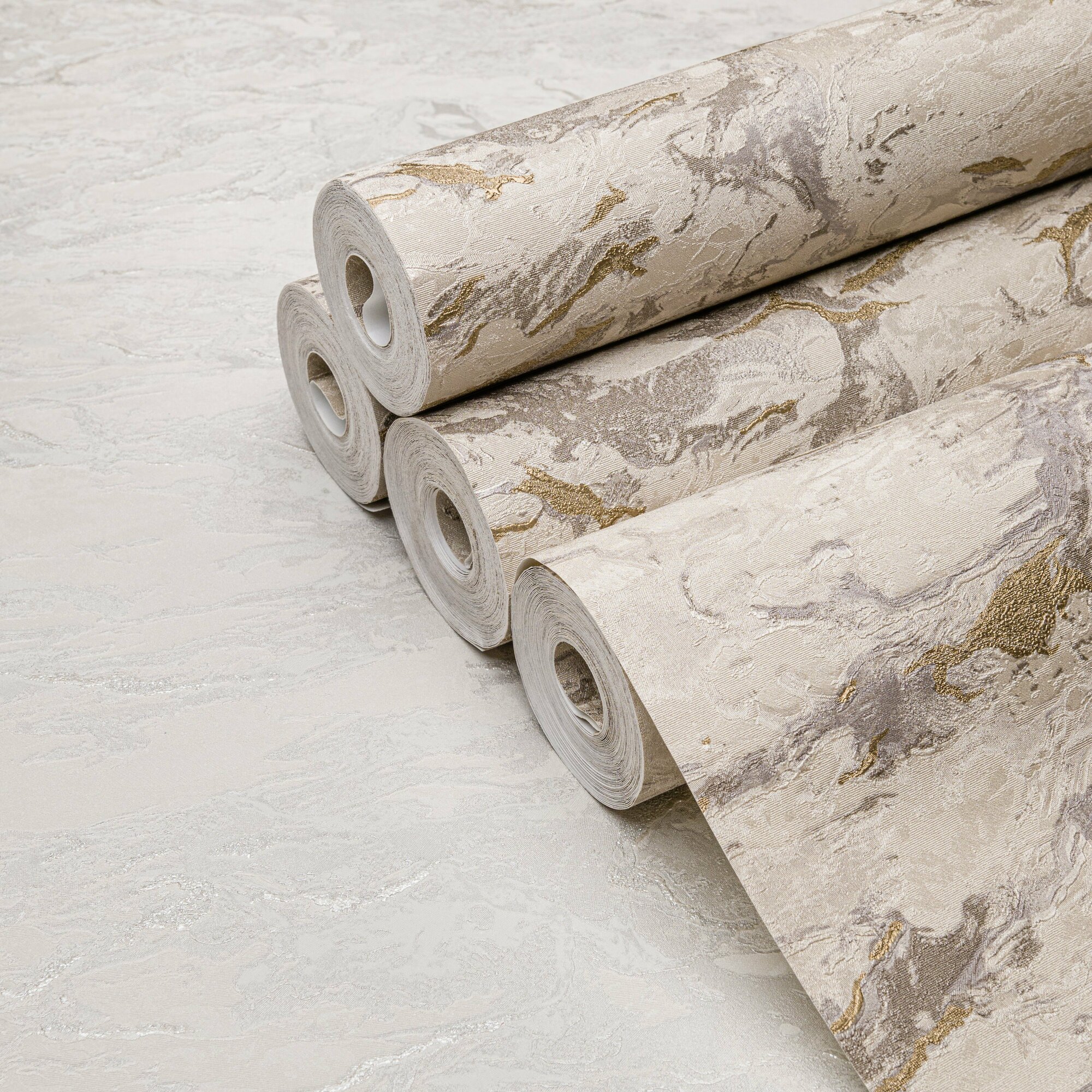 Обои флизелиновые 1.06х10.05 м Marvig Marble виниловые метровые 4 шт.