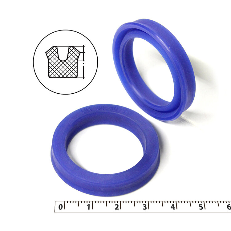 Манжета гидравлическая 30х40х7 (манжета цилиндра 40*30*7) тип UN PU (полиуретан) (упаковка 2 шт.)