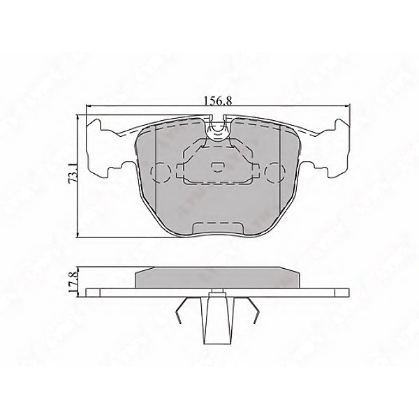 LYNXAUTO bd-1401 (05P771 / 0986424584 / 0986424767) колодки тормозные передние BMW (БМВ) 5 (e39) 00-03 / 7(e38) 4.0 96-01 /