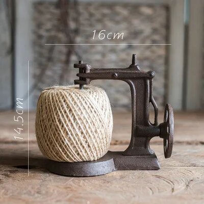 Ретро старинная железная швейная машинка, Коричневый