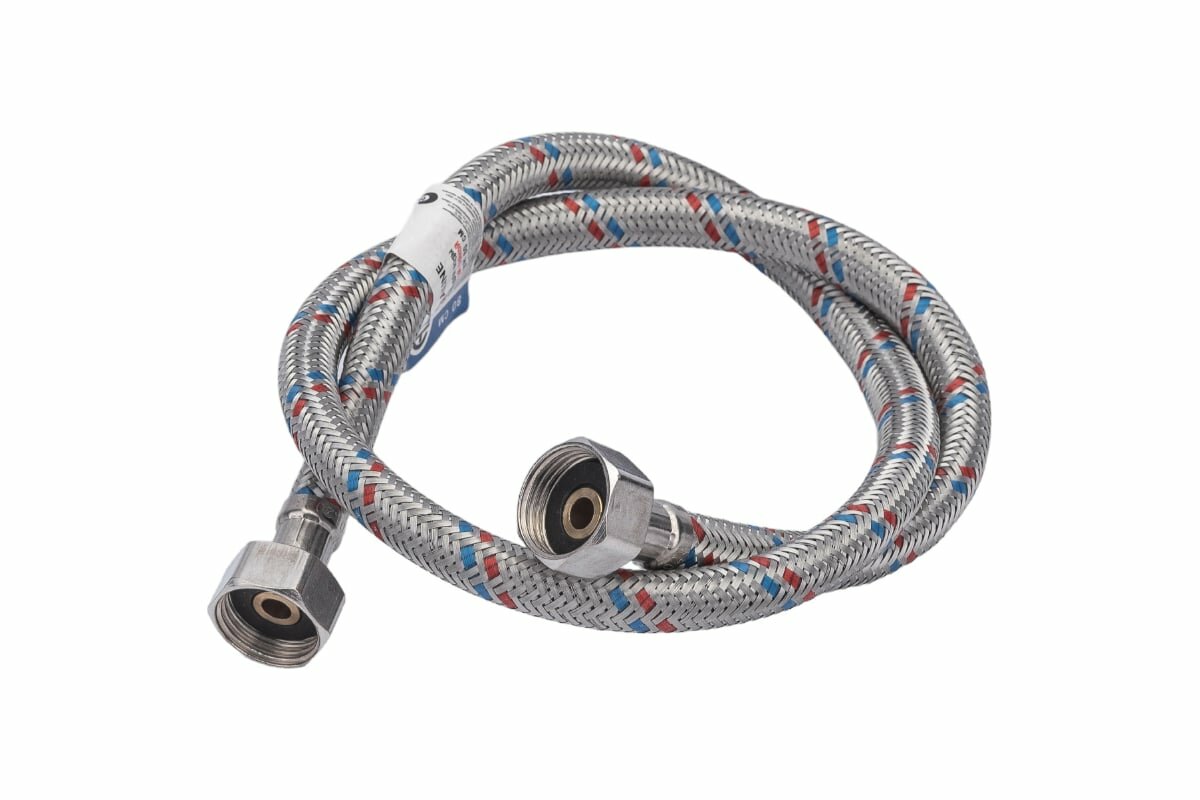 фото Подводка гибкая для воды с оплеткой из нержавеющей стали 1/2" х 80 см в/в