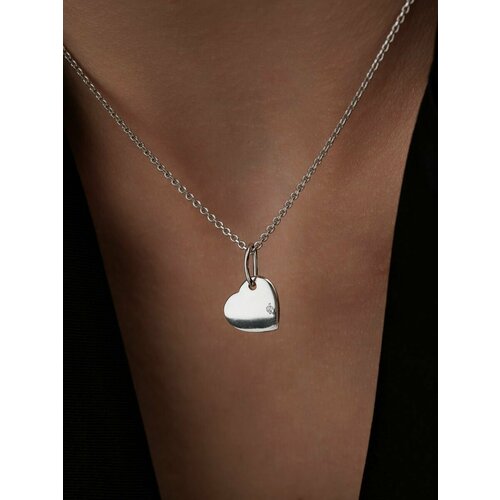 Подвеска Argentum серебро 925 проба родирование фианит размер 25 см серебро 1200₽