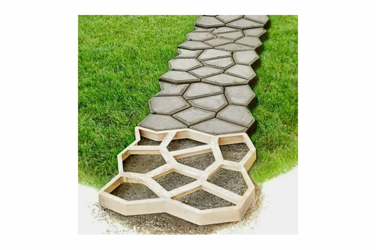 фото Формыпласт Формы для тротуарной плитки Садовая дорожка 44x44 808