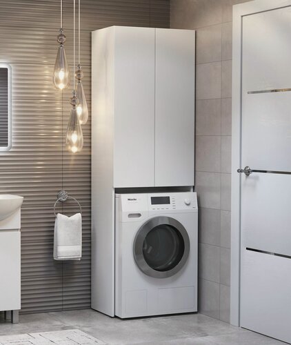 Изображение товара Шкаф пенал Vigo Wing 640 под стиральную машину белый