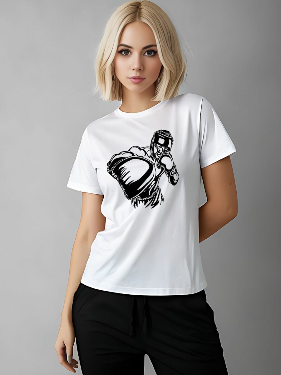 Футболка Printech размер L (44-46) белый