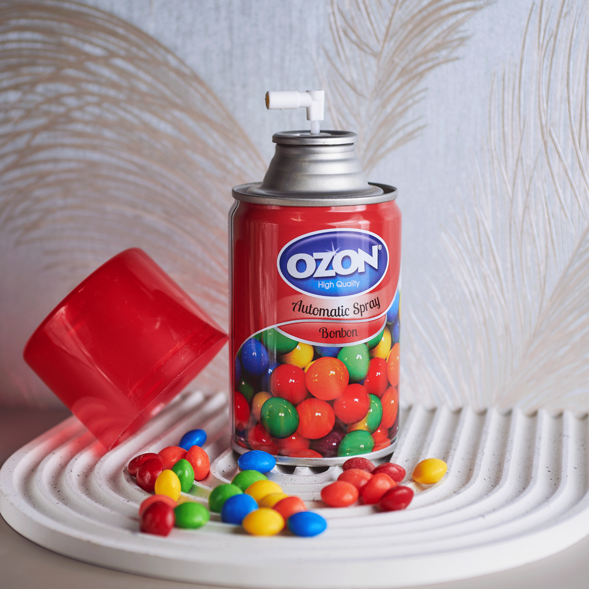 Освежитель воздуха OZON High Quality "Бон Бон", для ванной и туалета, автоматический, 260мл — фото 1