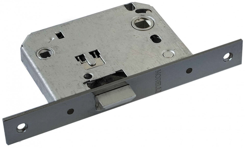 Защелка для двери замок врезной межкомнатный мебельная фурнитура Morelli 2070 BN черный никель