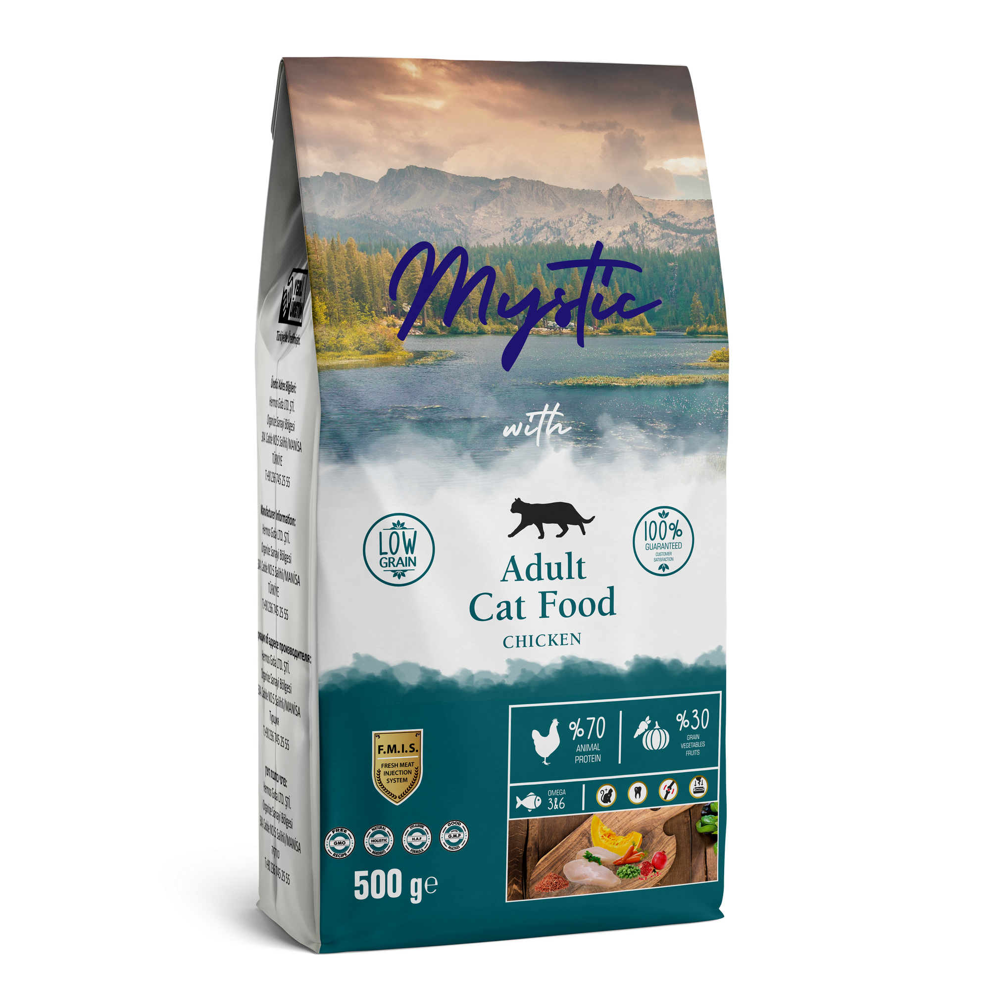 Mystic корм для кошек, с курицей 500 гр