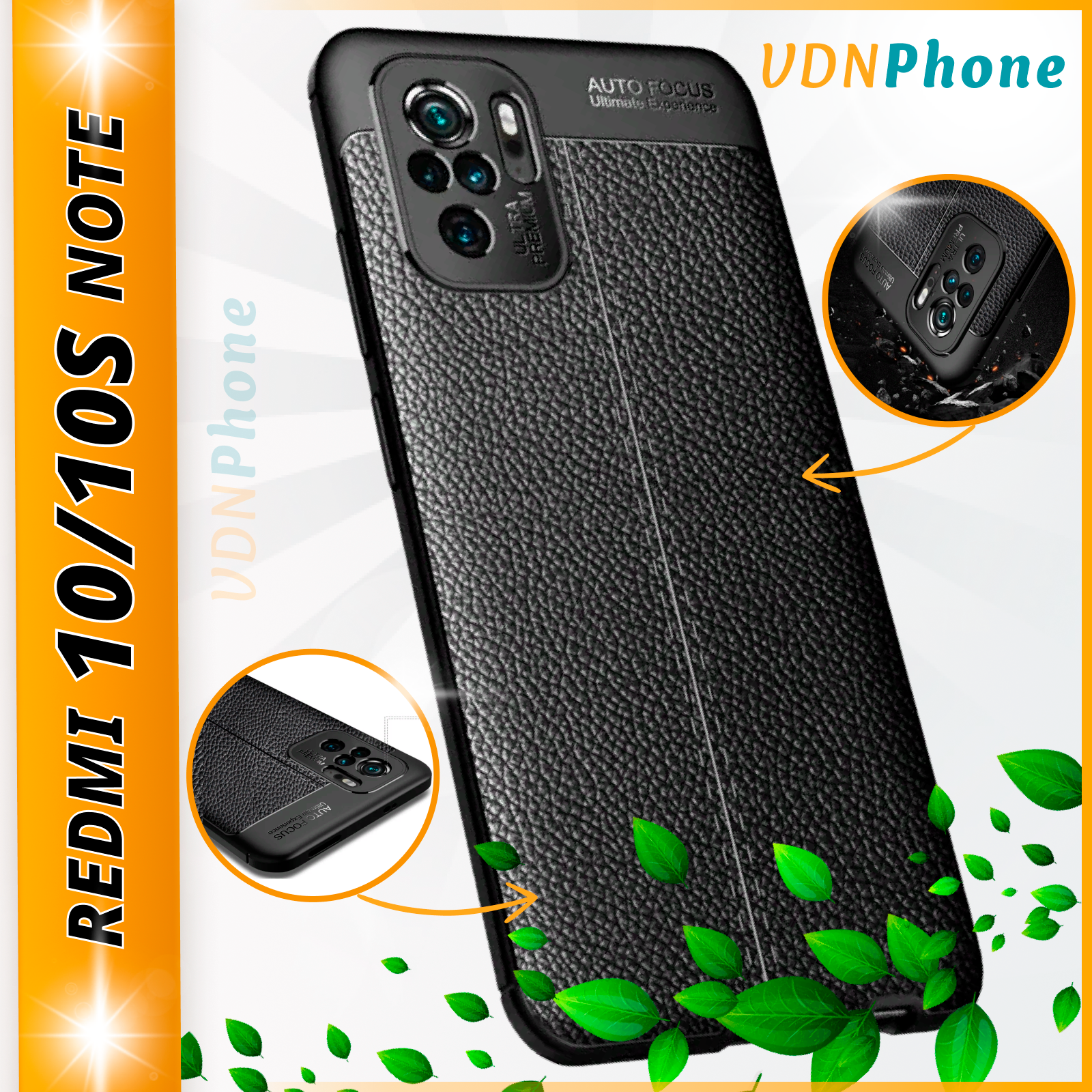 Чехол для Xiaomi Redmi Note 10 / 10S / Poco M5s / Противоударный текстурный с защитой камеры