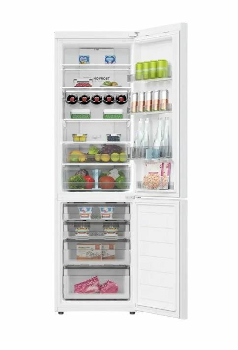 Холодильник Haier C2F637CWRGU1 комбинированный с нижней морозильной камерой — фото 1