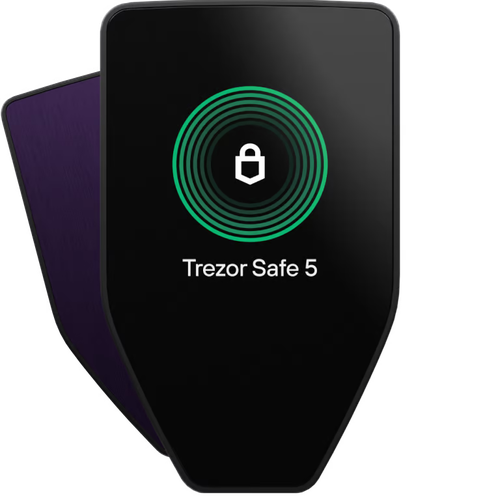 Аппаратный холодный криптокошелек Trezor Safe 5 Violet Ore для хранения криптовалют