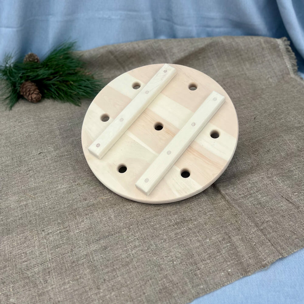 Гнет диаметр 37 см, из дерева кедр, для засолки и квашенья