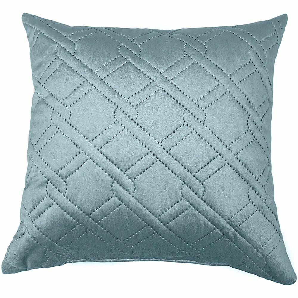Подушка декоративная CITY GLAM 43х43 см серо-голубая
