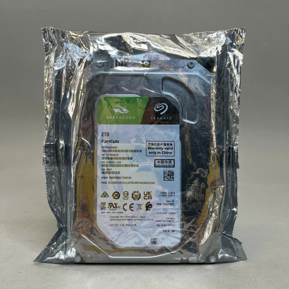 Жесткий диск Seagate Original ST2000DM005, металлический