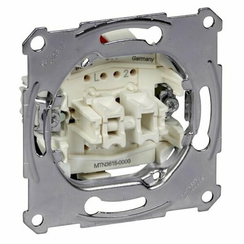 2 шт. Schneider Electric Merten Механизм QuickFlex Выключателя 2-клавишного сх.1+1, 16AX, MTN3615-0000