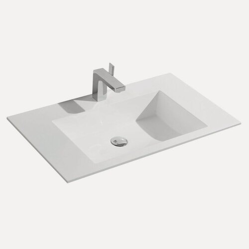 Изображение товара Раковина Vincea VCB-13800W из искусственного камня, цвет белый
