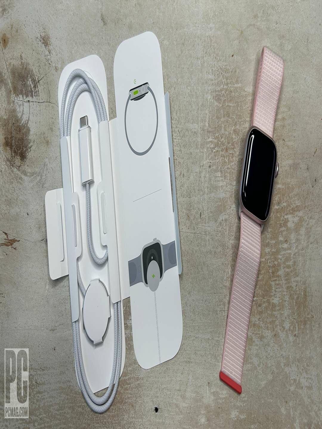 Оригинальный кабель Apple Watch для подключения магнитного быстрого зарядного устройства к USB-C Плетеному кабелю длиной 1 м — фото 1