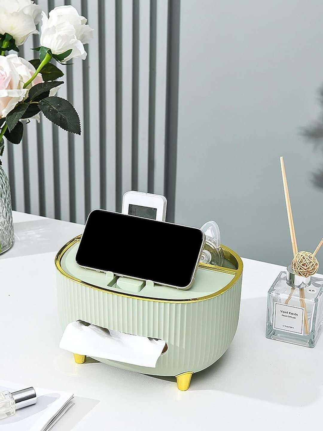 Многофункциональный органайзер для хранения салфеток, подставка для пульта и косметики