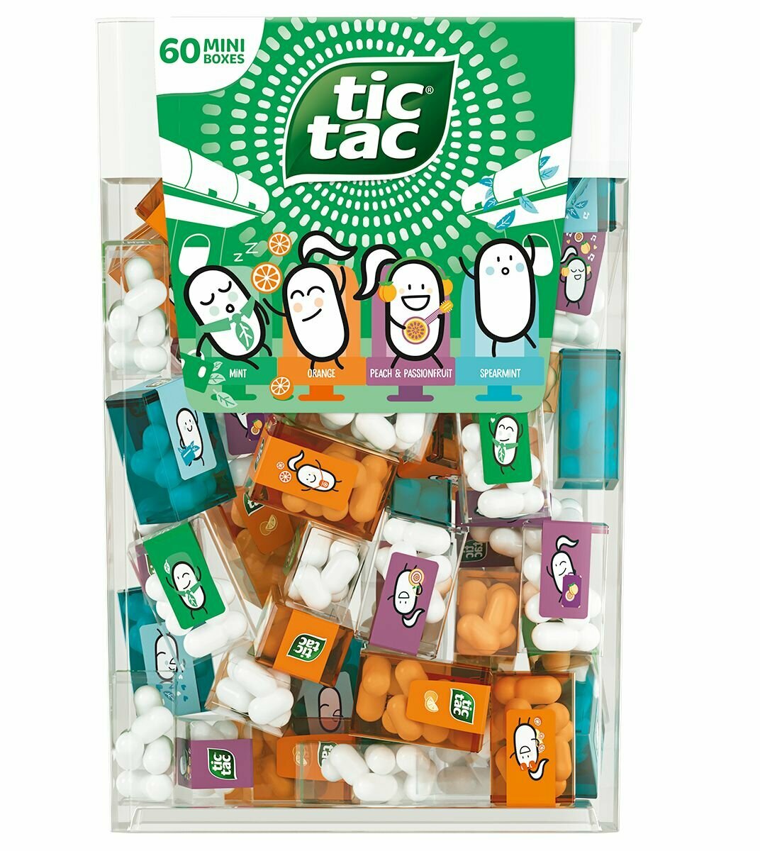 Драже Tic Tac большая упаковка с 60 мини коробочками Мята