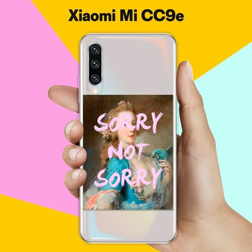 Силиконовый чехол Sorry на Xiaomi Mi CC9e силиконовый чехол на xiaomi mi cc9e сяоми mi cc9e подмигивающий котенок
