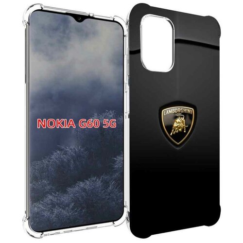 Чехол MyPads lamborghini ламба 3 для Nokia G60 5G задняя-панель-накладка-бампер