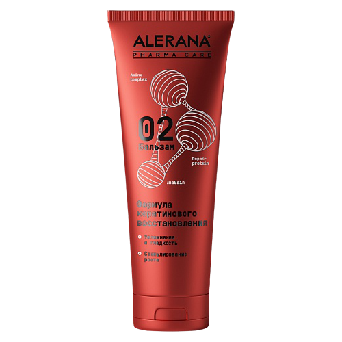 Alerana Pharma Care Бальзам для волос Формула Кератинового восстановления Pharma Care, 260 мл, Alerana