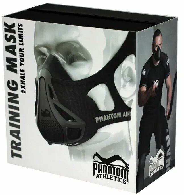 Тренировочная маска "Phantom Training Mask", размер М, цвет черный