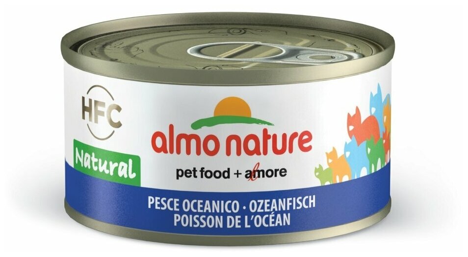 Almo Nature консервы Консервы для Кошек с Океанической рыбой 75проц. мяса (HFC - Jelly - Oceanic Fish) 9026H | Legend HFC Adult Cat Oceanic Fish 0,07 кг 26497 (2 шт) - фотография № 1