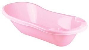 Ванночка для детей Пластишка 431301333 с клапаном для слива воды, 1000*490*305мм, 46л светло-розовый
