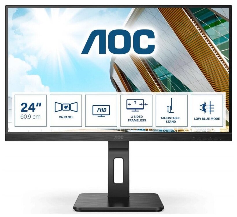 Монитор AOC 24P2QM 23.8" Black