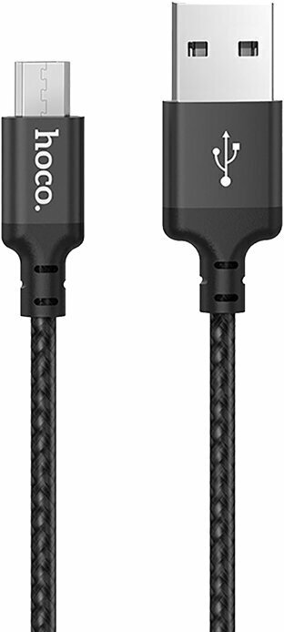 Кабель USB MicroUSB Hoco X14 <черный